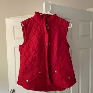 Red Quilted Vest